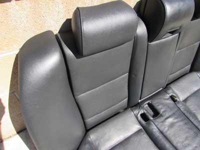 BMW Rear Seats Complete Black Leather Fold Down E60 525i 528i 530i 535i 545i 550i M5 Sedan4
